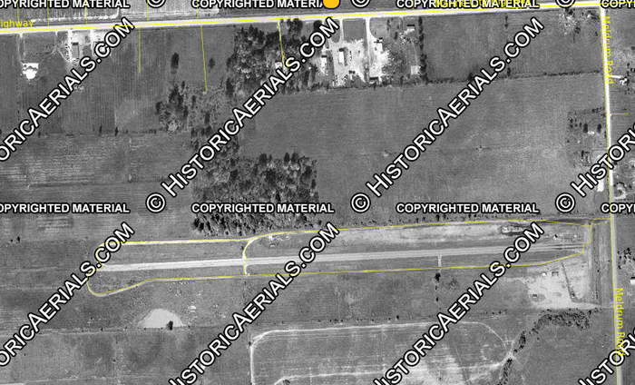 Motor City Dragway - 1973 Aerial Photo